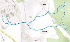 Karte Radstrecken CrossTriathlon ASV Kulmbach