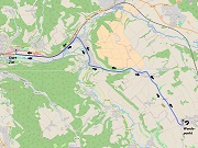 Karte Radstrecken Triathlon ASV Kulmbach